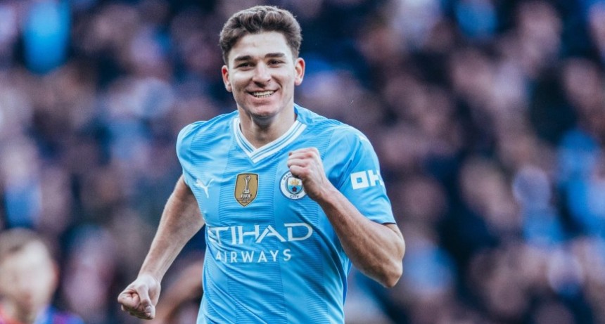 Julián Álvarez, gol y asistencia en la victoria del Manchester City