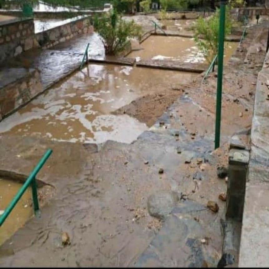 LAS TERMAS DE FIAMBALA AFECTADAS POR EL TEMPORAL