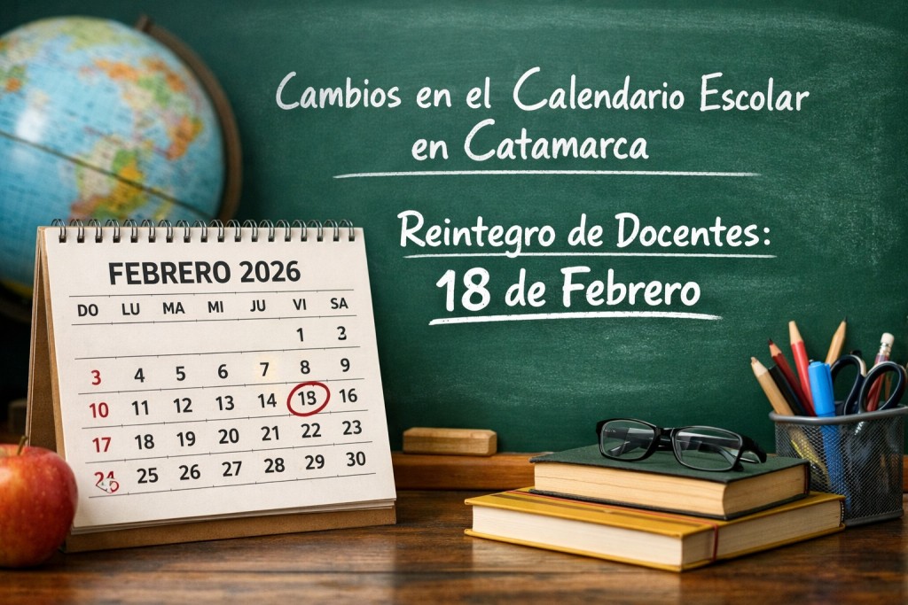 Postergan regreso docente en Catamarca: Cambios en el calendario escolar de febrero
