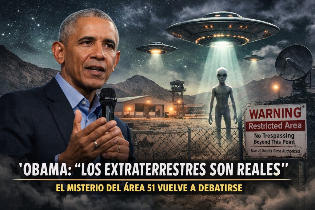 Barack Obama afirmó que los extraterrestres existen y reavivó la polémica sobre el Área 51: “Son reales”