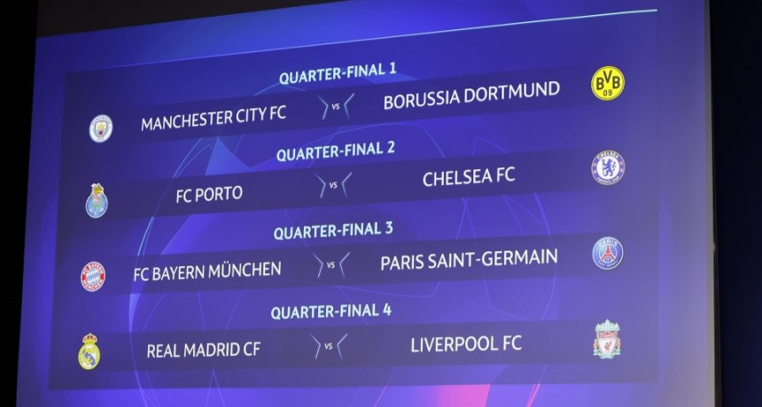 SE SORTEARON LOS CUARTOS DE FINAL DE LA CHAMPIONS