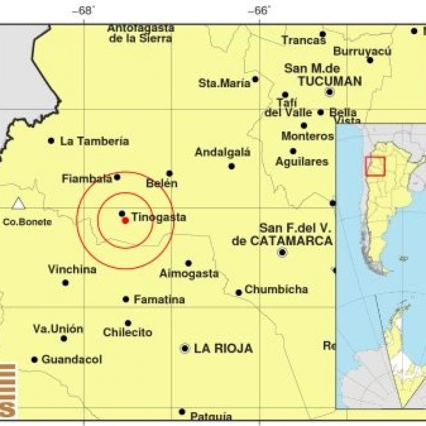  Fuerte sismo se sintió en gran parte de Catamarca
