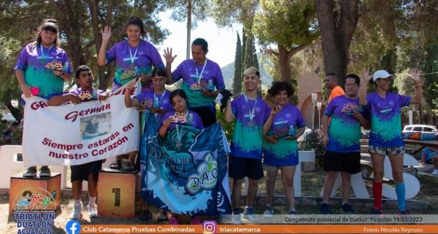 Los Tritones se destacaron en triatlón y atletismo