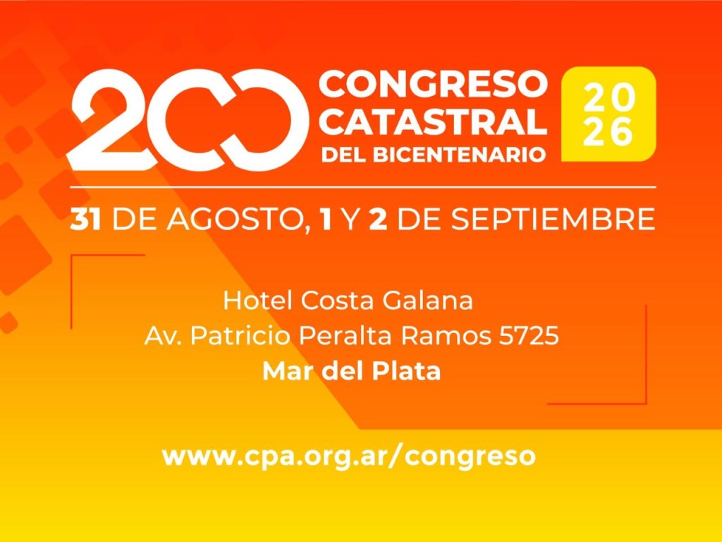 Agrimensores de Catamarca participar&aacute;n del Congreso Catastral del Bicentenario.