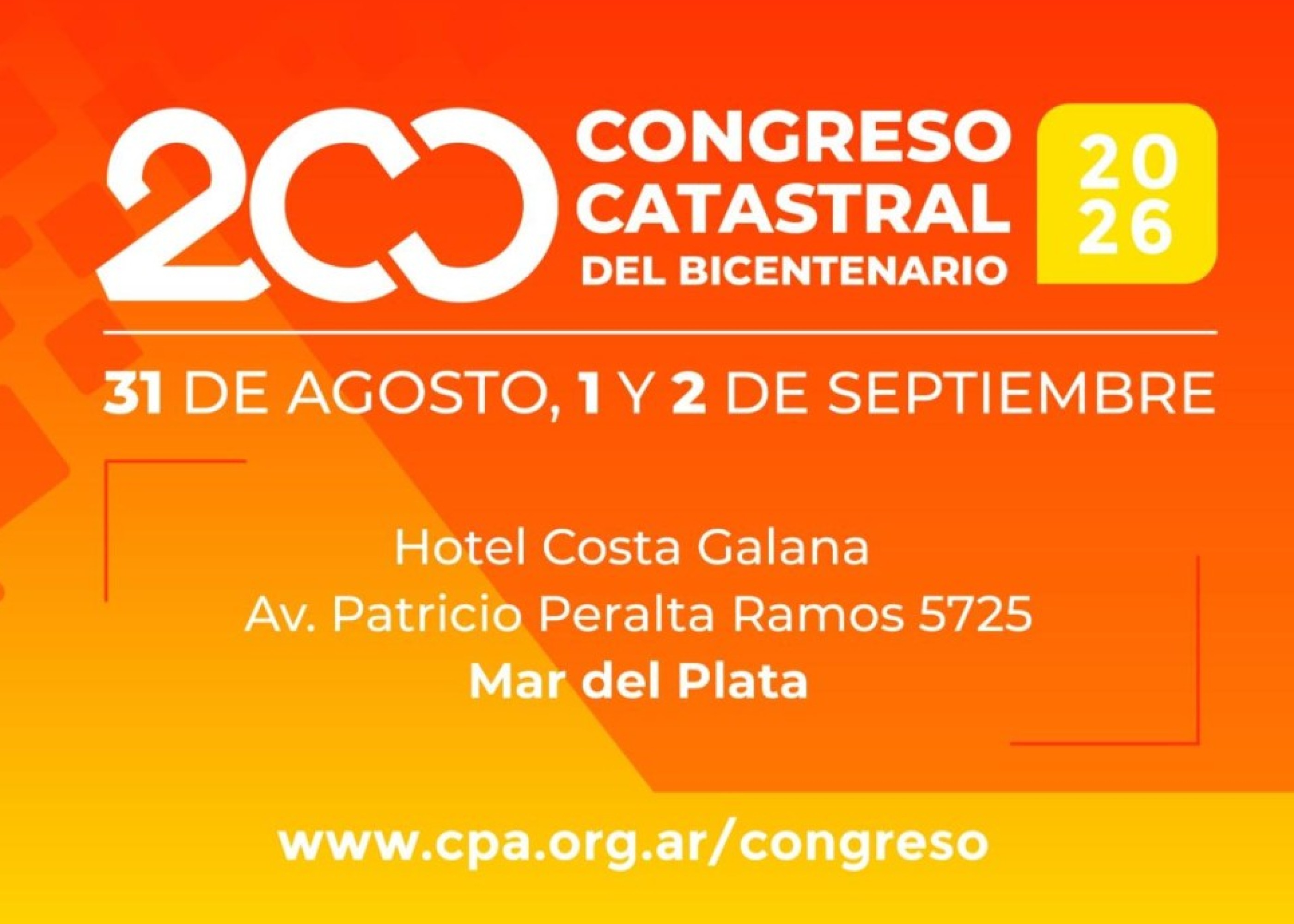 Agrimensores de Catamarca participar&aacute;n del Congreso Catastral del Bicentenario.
