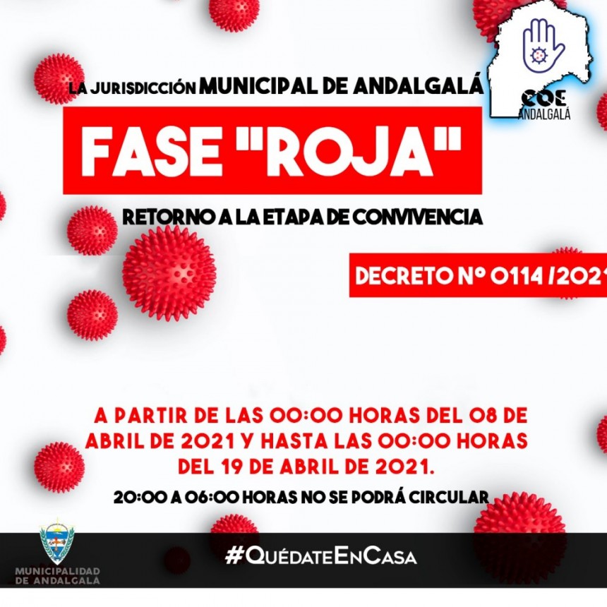 ANDALGALA VOLVIÓ A ETAPA ROJA