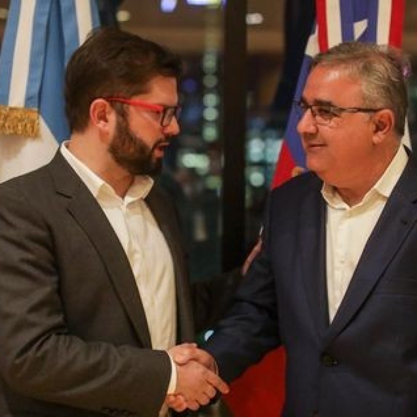 RAUL JALIL SE REUNIO CON EL PRESIDENTE DE CHILE