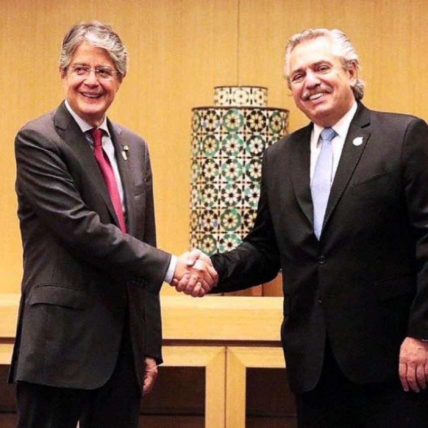 EL PRESIDENTE DE ECUADOR LLEGO AL PAIS
