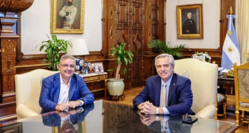 El gobernador  visitó a Alberto Fernández