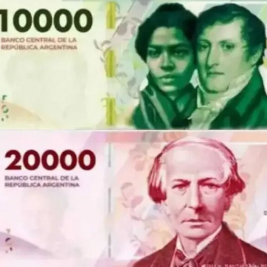 El Banco Central anunció cuándo comenzarán a circular los billetes de $10 mil y $20 mil