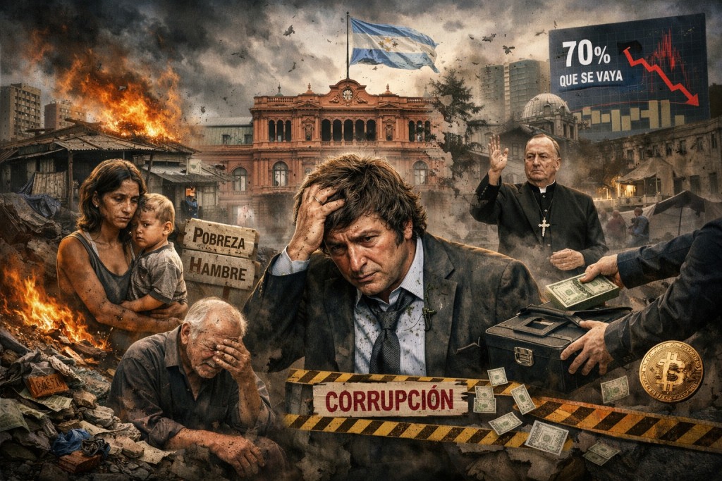 El legado de Milei: crisis maquillada, deuda creciente y esc&aacute;ndalos de corrupci&oacute;n que golpean a Argentina