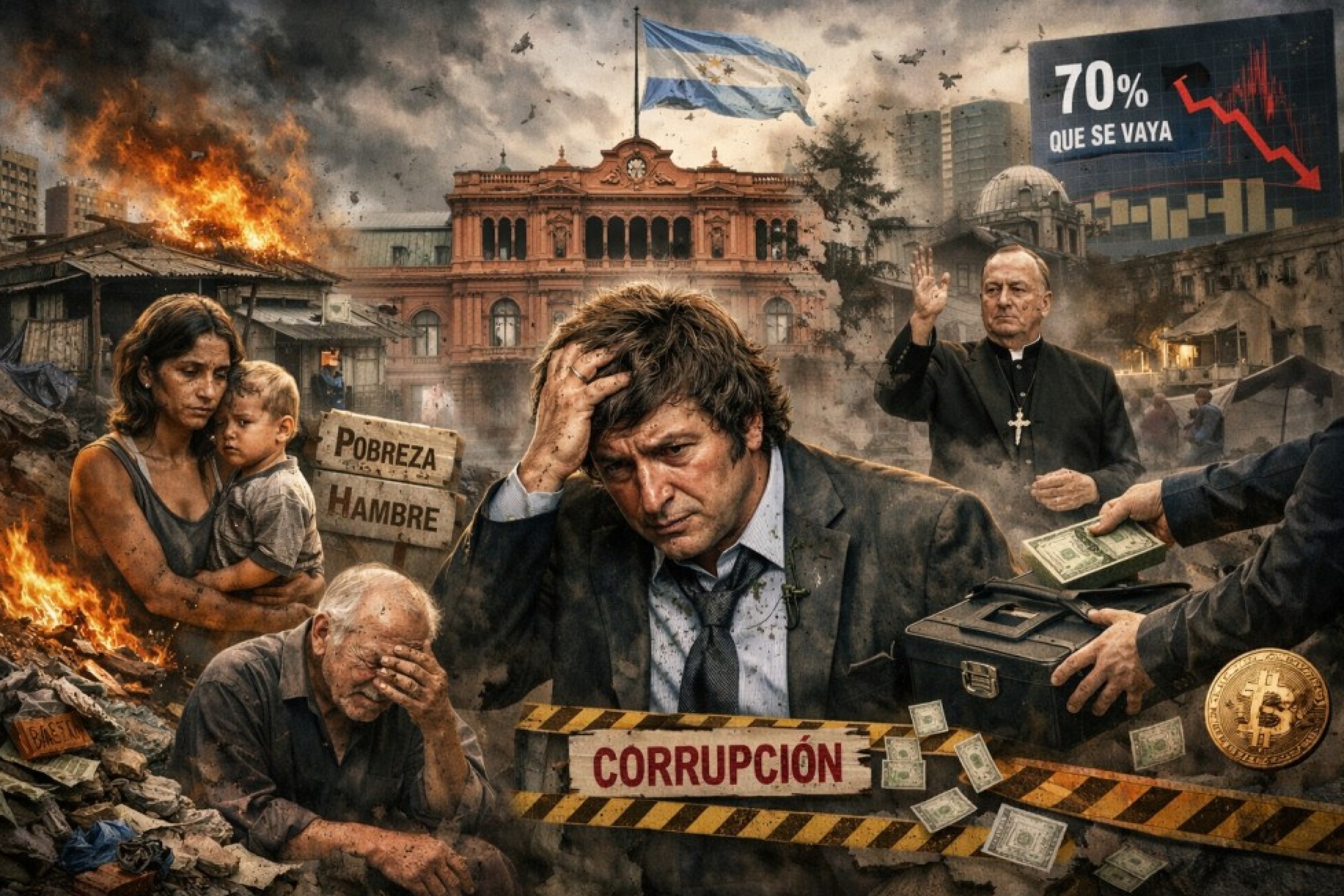 El legado de Milei: crisis maquillada, deuda creciente y esc&aacute;ndalos de corrupci&oacute;n que golpean a Argentina