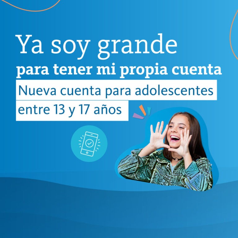 El Banco Nación lanza cuenta 100% digital y gratuita para adolescentes