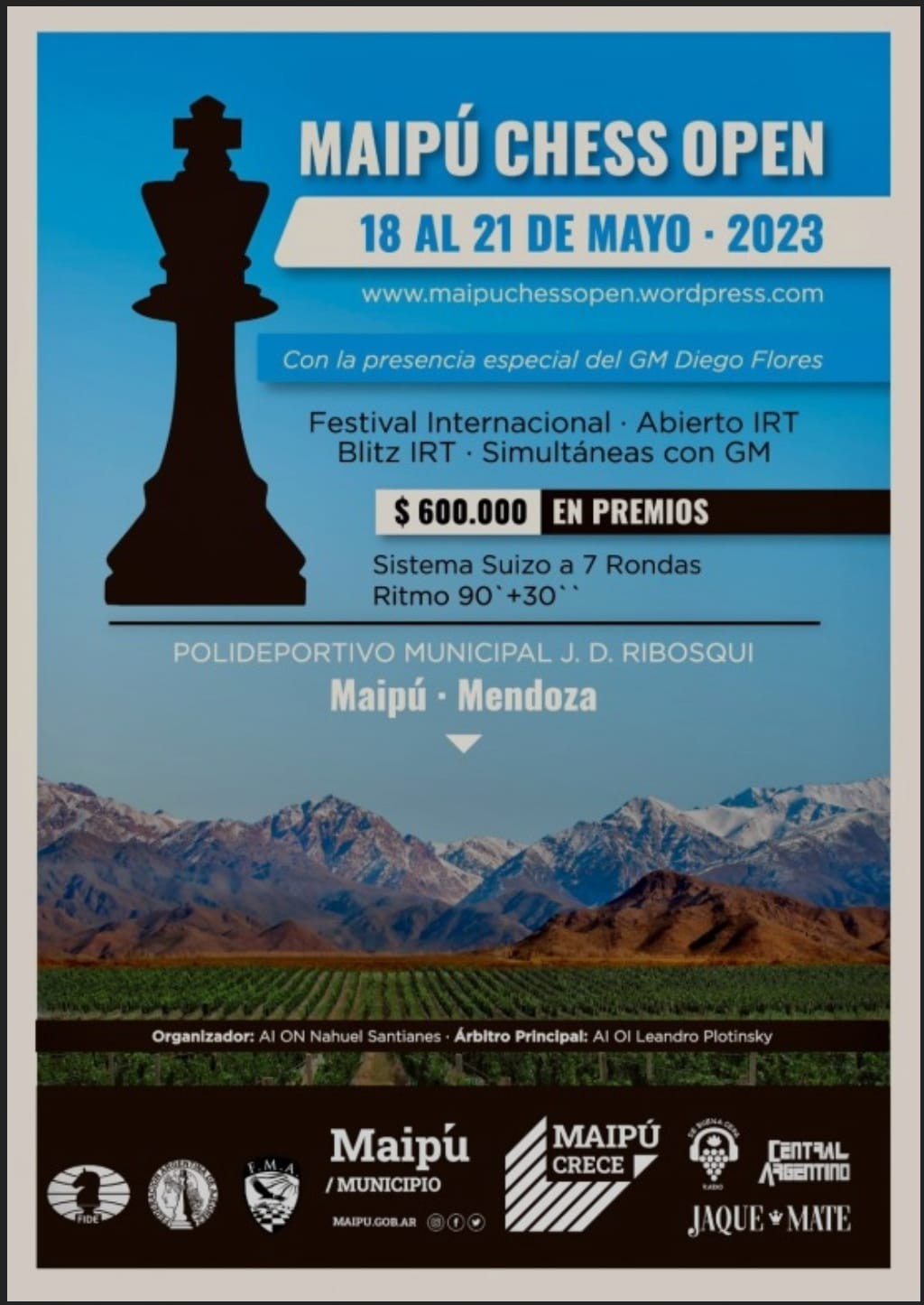 Catamarca participará en el Chess Open de Maipú Mendoza