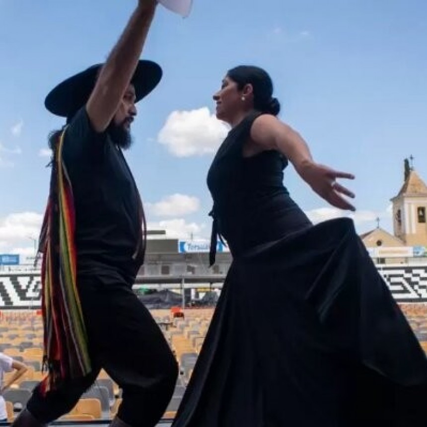 Los campeones Gabriela y Pablo: 