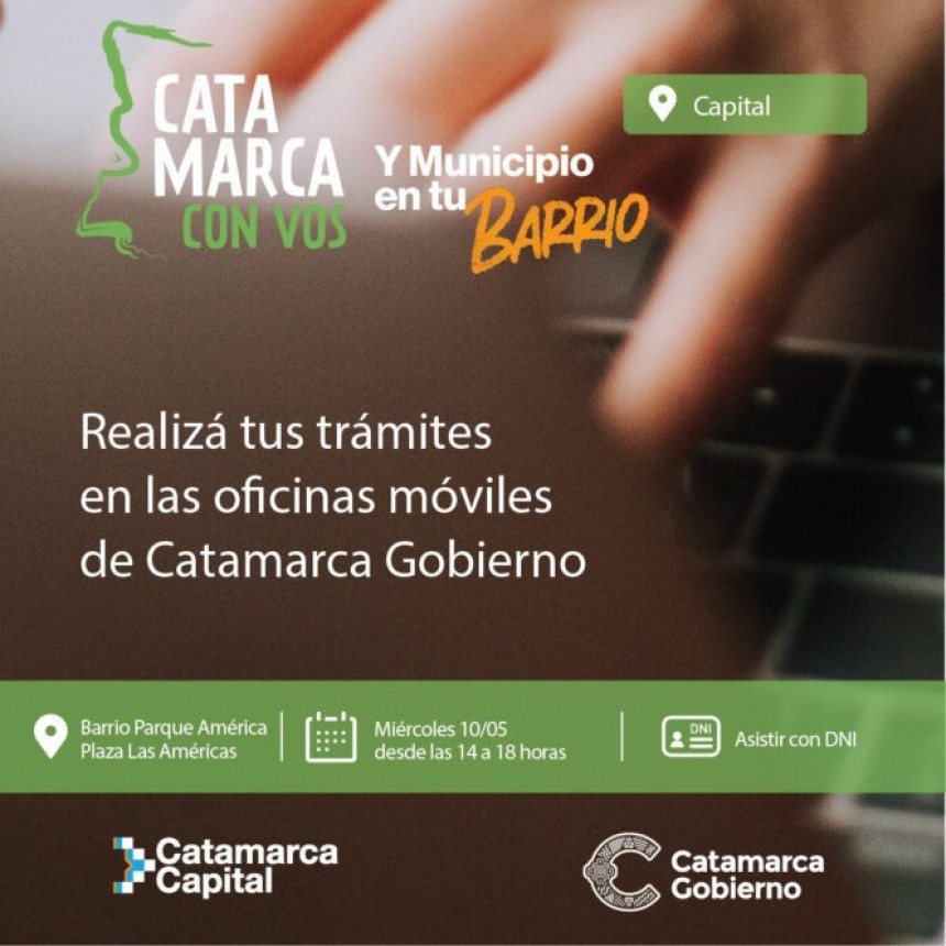 Catamarca con Vos y el Municipio en tu Barrio, en el barrio Parque América