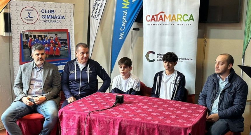 Presentan a los gimnastas que representarán a Catamarca en el Panamericano 2024 en Lima