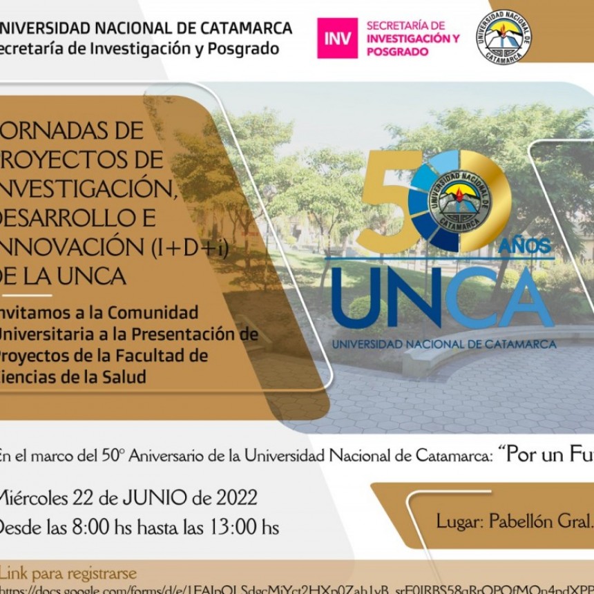 Jornadas de Proyectos de Investigación, Desarrollo e Innovación de la UNCA