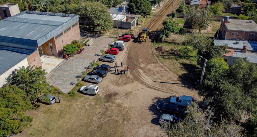 Se avanza en una importante obra de urbanización en el barrio Hipólito Irigoyen