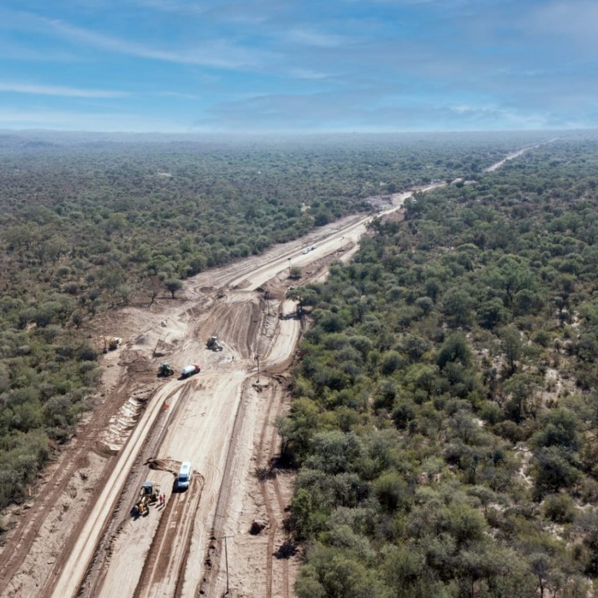 La pavimentación de Ruta 7 tiene un avance del 50%