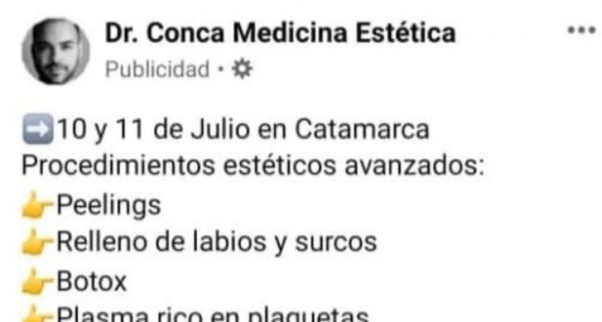 MEDICO TRUCHO FUE DENUNCIADO