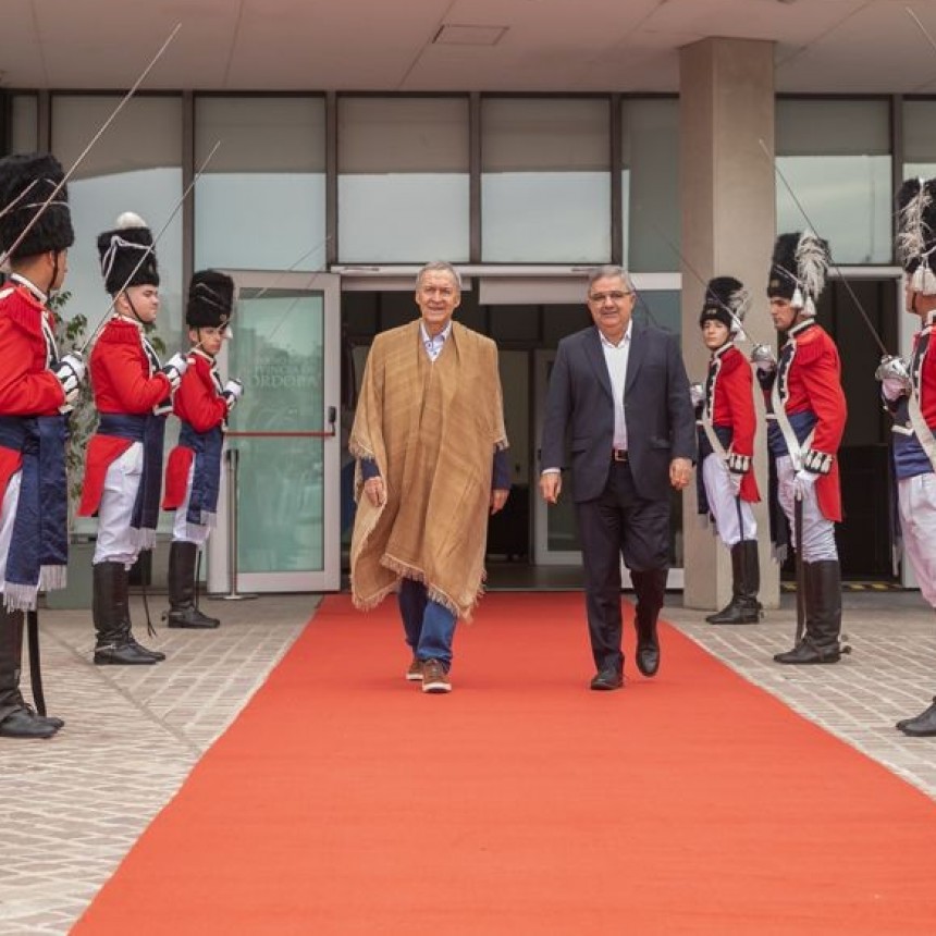 Raúl se reunió con el gobernador Juan Schiaretti 