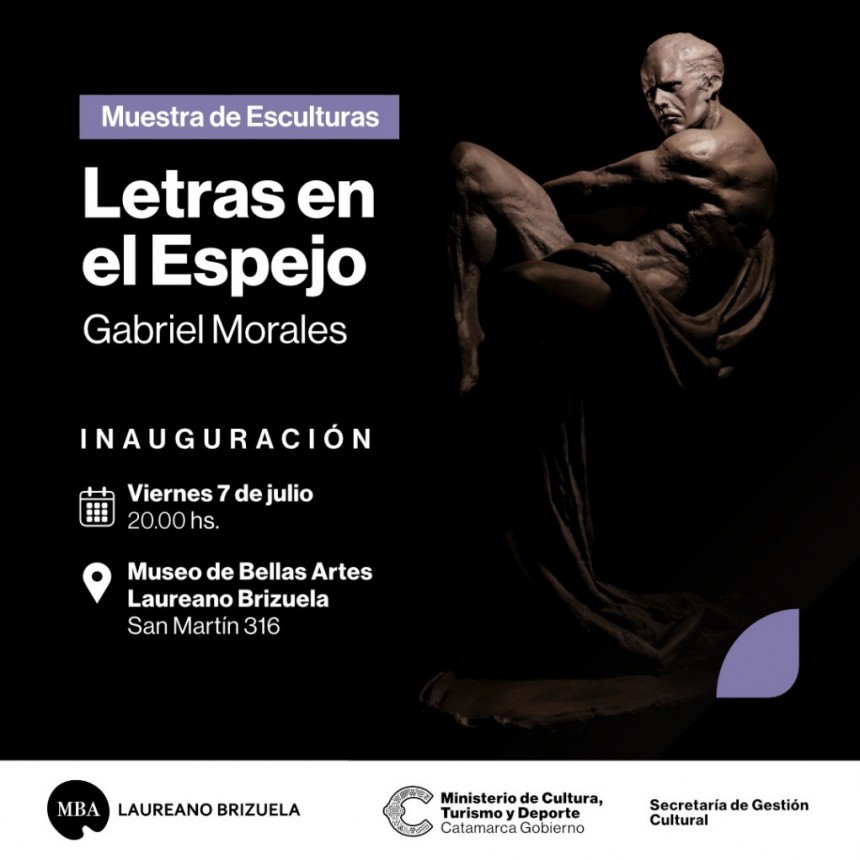“Letras en el espejo”: inaugura muestra de esculturas en el Museo de Bellas Artes