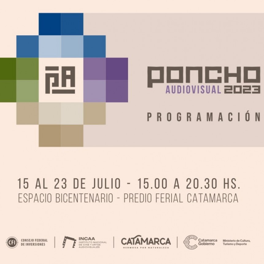 “Poncho Audiovisual 2023”, con proyecciones para grandes y chicos