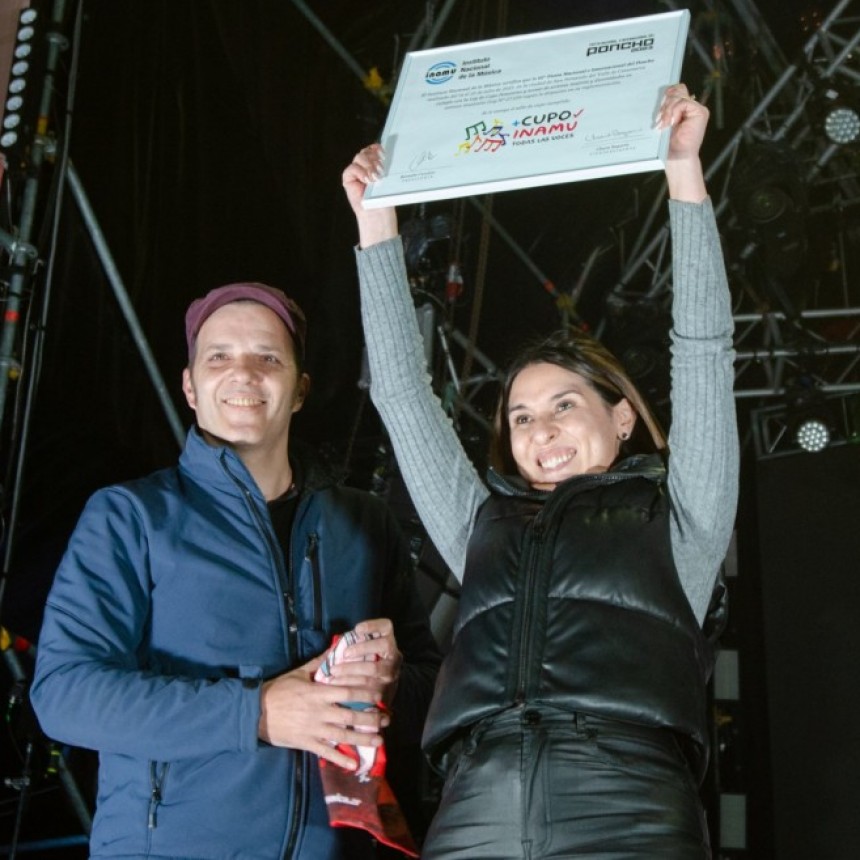 El Poncho 2023, reconocido por cumplir con la Ley de Cupo Femenino en sus escenarios