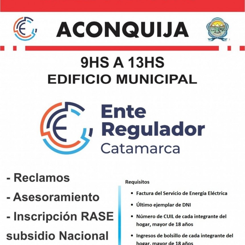 El Ente Regulador llega a Aconquija