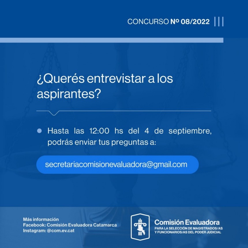 Invitación a la comunidad: Entrevistas con participación ciudadana