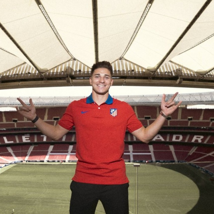 Llegó el día: Julián Álvarez debuta en el Atlético de Madrid