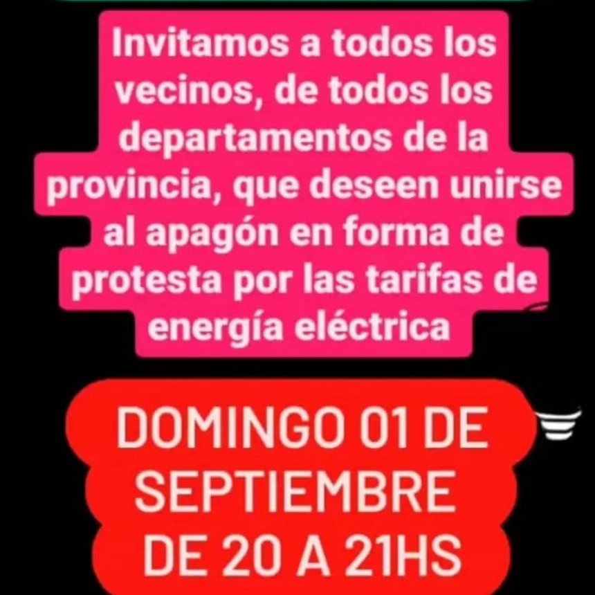 Tarifas de la luz: en Capayán convocan a un 