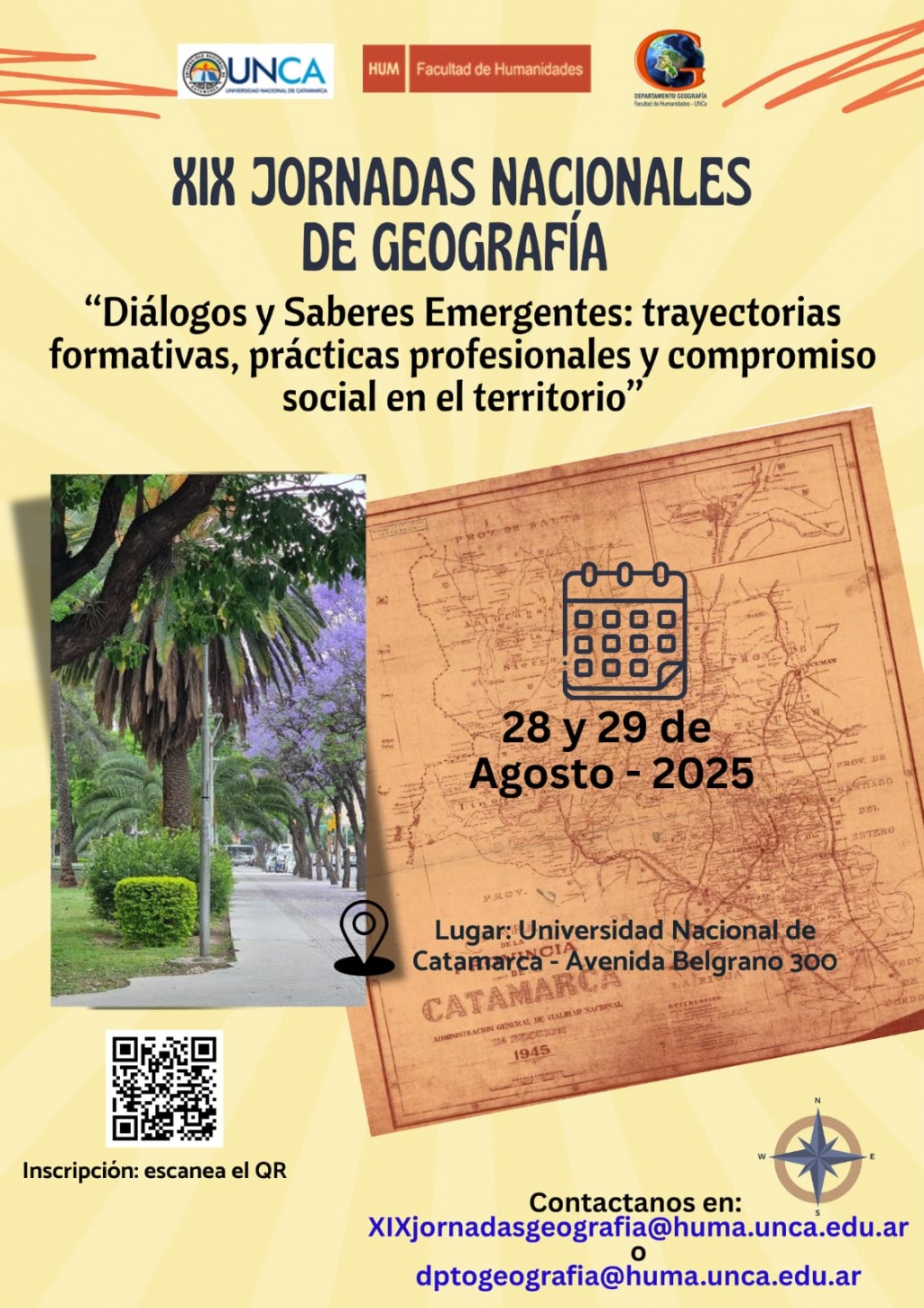La UNCA será sede de las XIX Jornadas Nacionales de Geografía