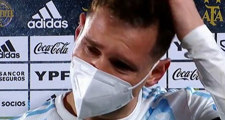 TRIUNFO Y EMOCIÓN DE MESSI
