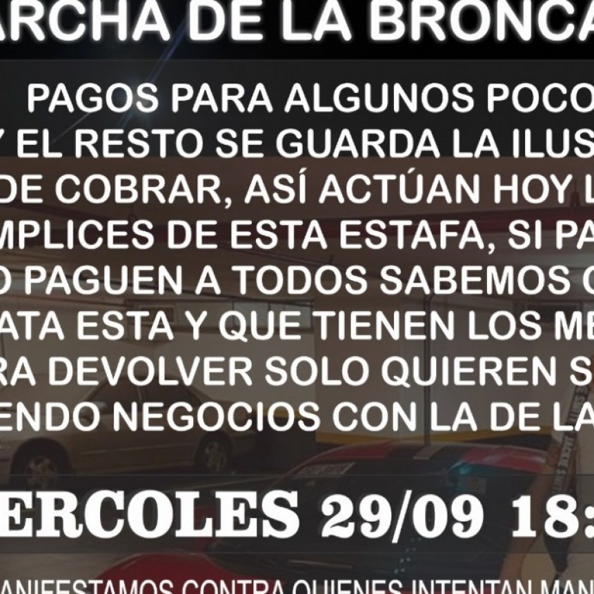 Marcha de ahorristas contra Sofía Piña y Lucas Retamozo
