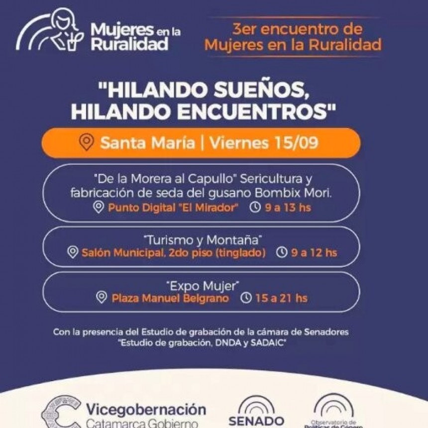 Mujeres en la Ruralidad: Se prepara el Tercer Encuentro “Hilando Sueños, Hilando Encuentros”