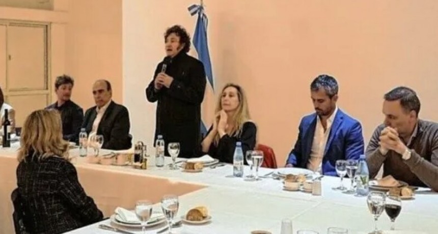 Milei agasajó con un asado a los 