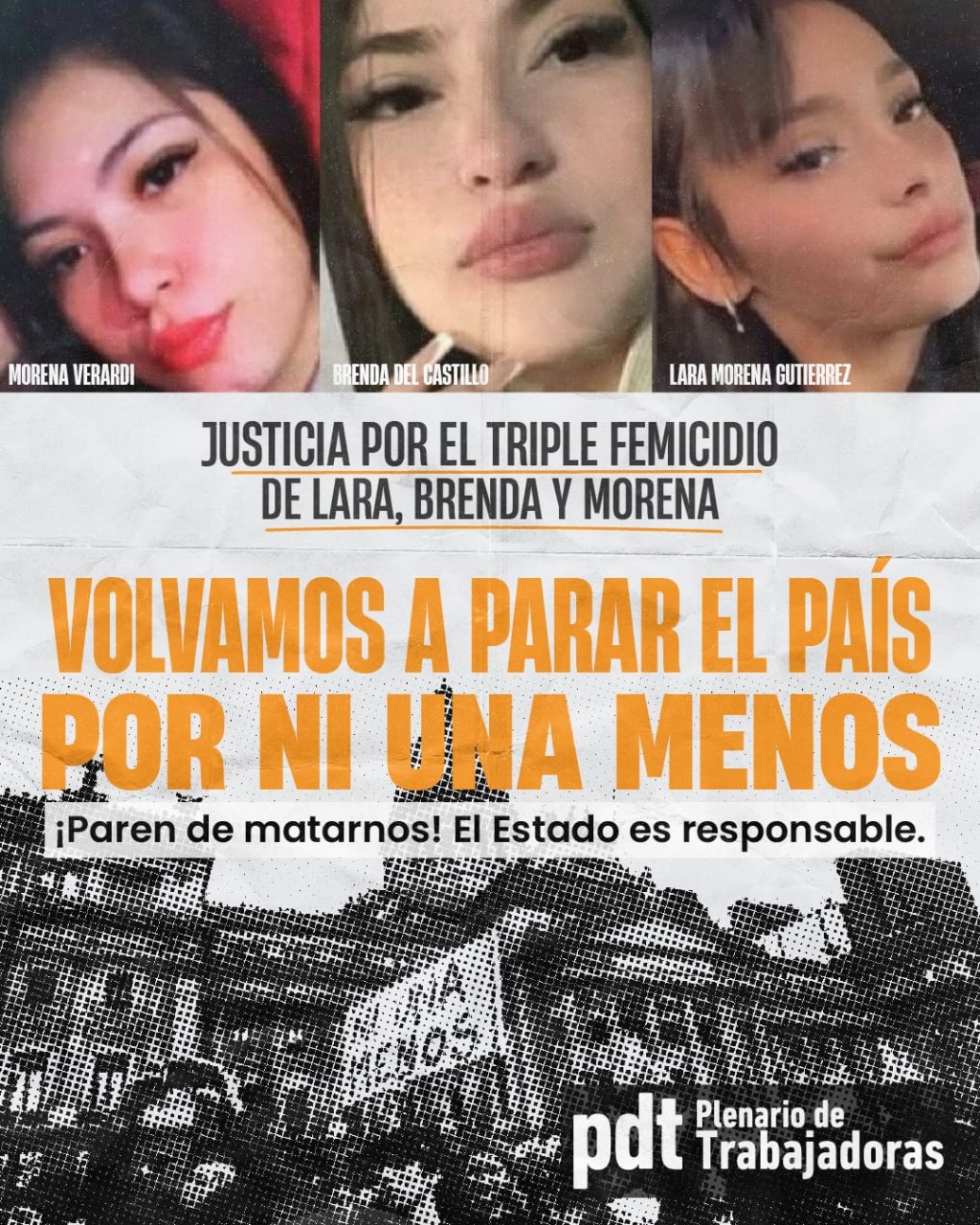Convocan a una marcha nacional tras un nuevo triple femicidio
