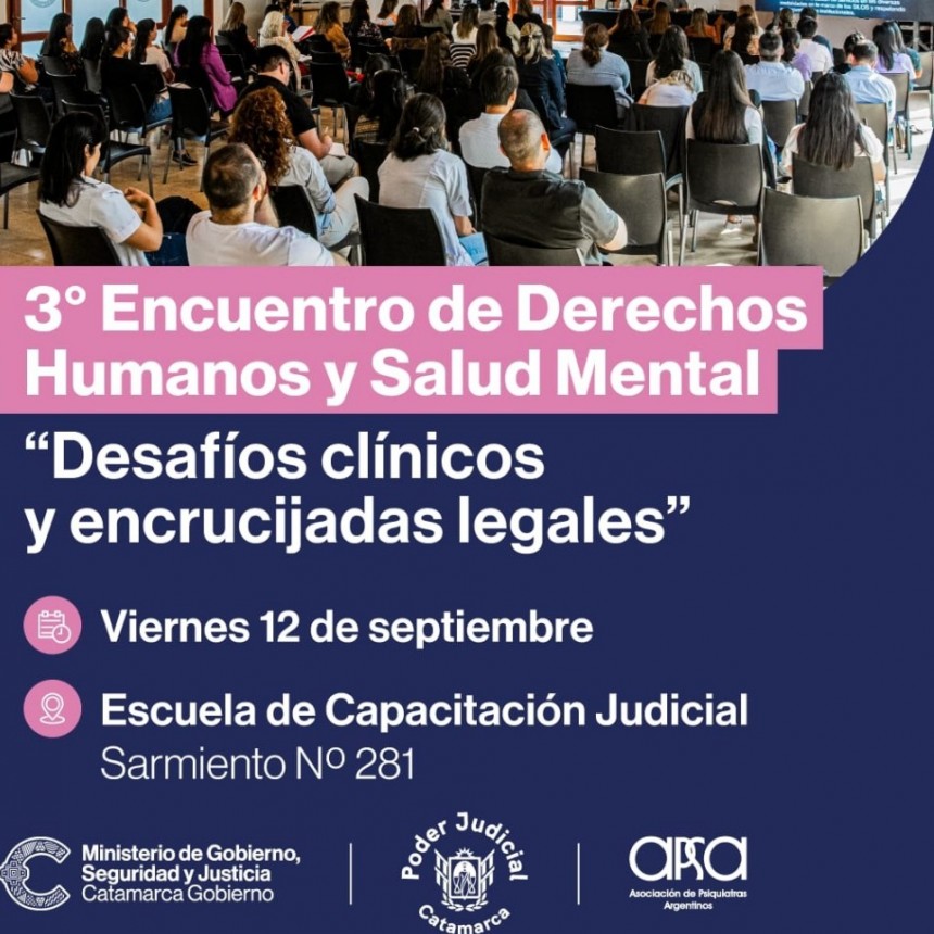 Catamarca alberga encuentro federal sobre salud mental y derechos humanos