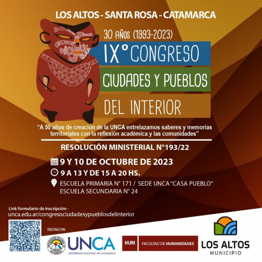 El lunes comienza el IX Congreso de Ciudades y Pueblos del Interior