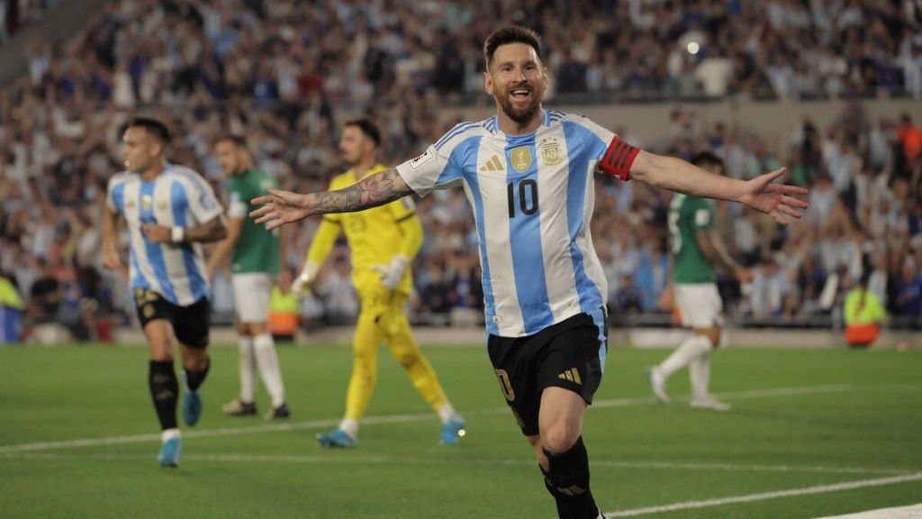 Con un inolvidable hat-trick de Messi, Argentina le hizo seis a Bolivia