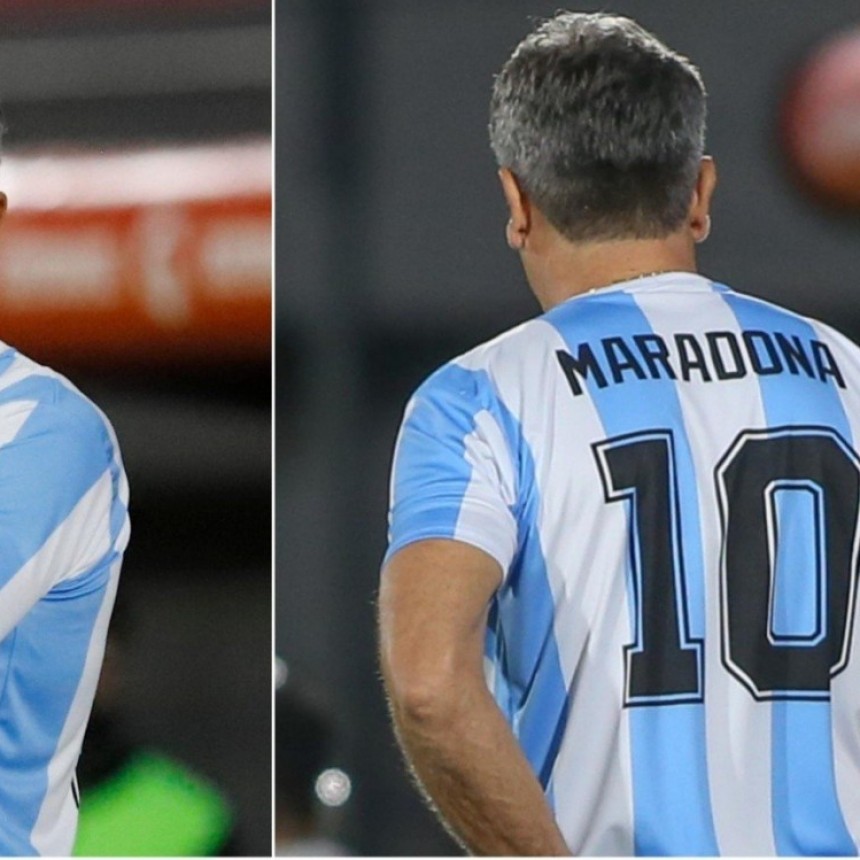 EL HOMENAJE DEL TECNICO DE GREMIO AL DIEGO QUE SE VOLVIO VIRAL