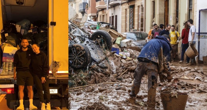 Un futbolista colombiano realizó una acción solidaria para los damnificados por DANA en Valencia